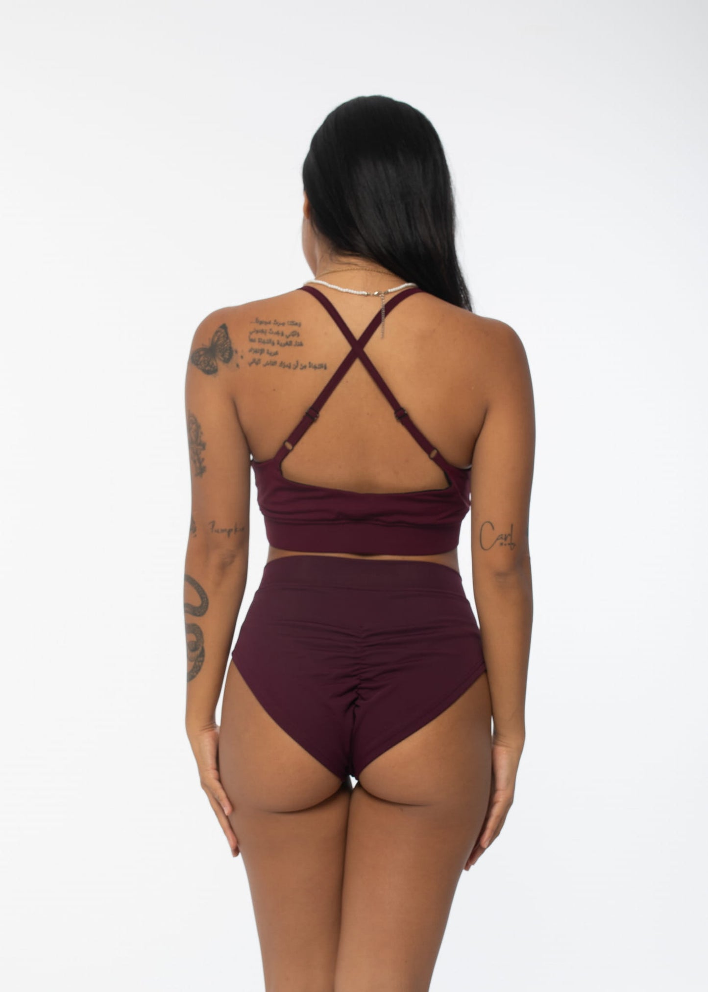 Moon Shorts Burgundy
