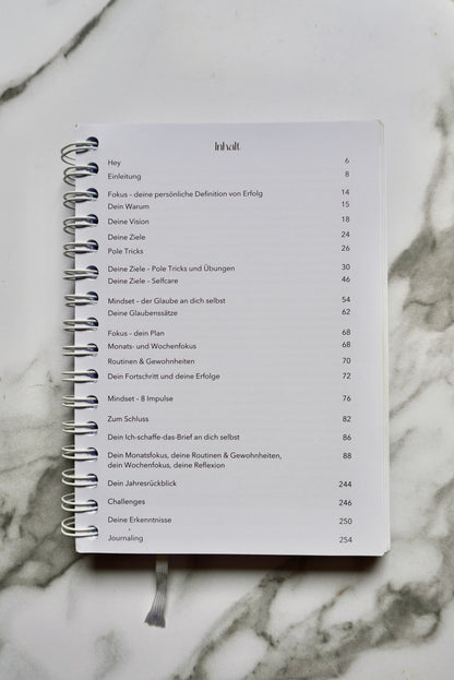 PYG Pole Dance Journal– Dein Begleiter für Training & Selfcare