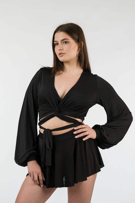 Juliette Skirt Soft Schwarz