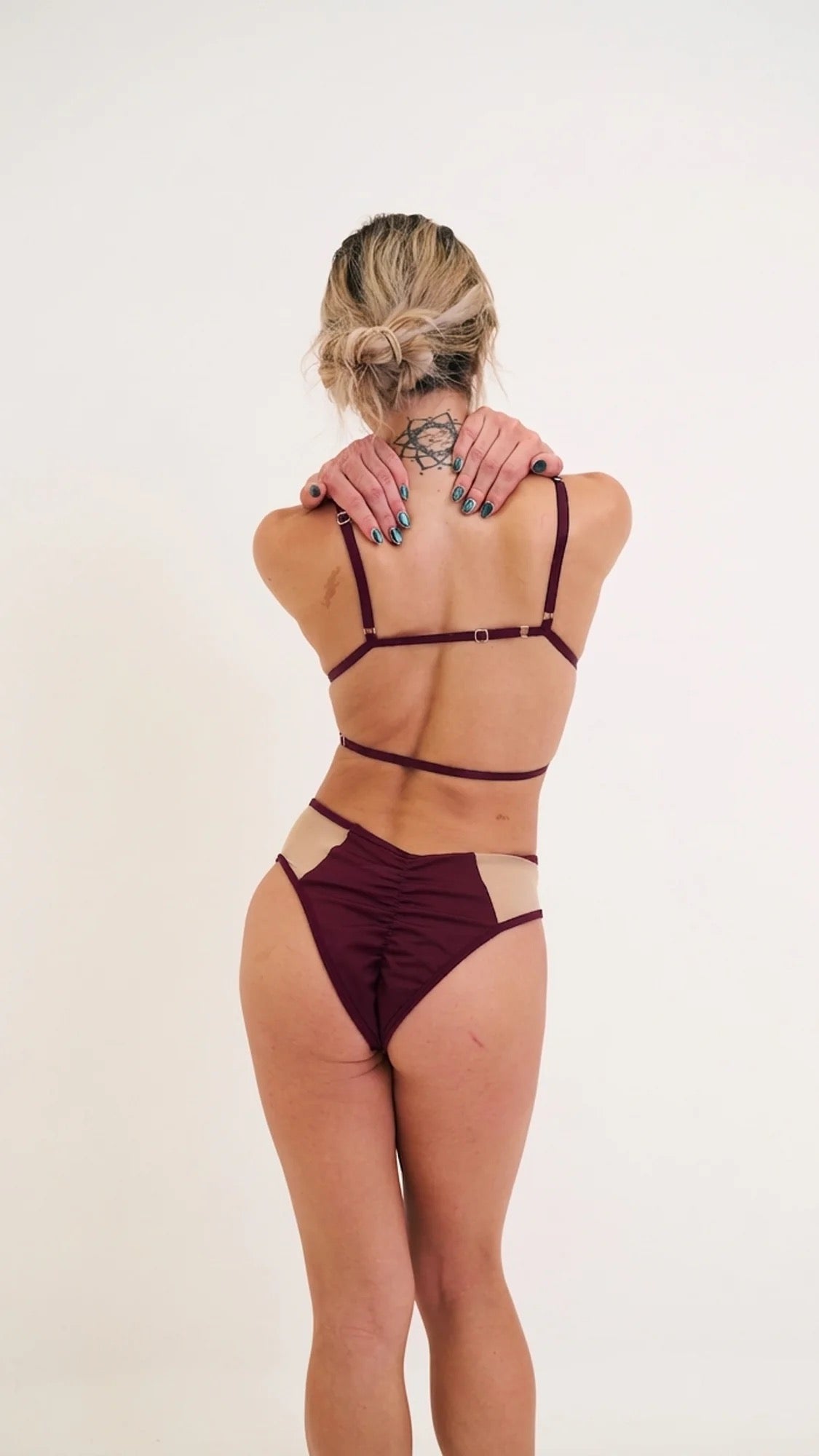 LOLA MESH BRALETTE - Plum