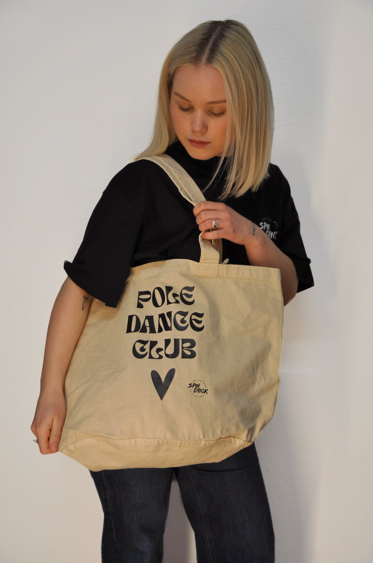 Pole Dance Club Tasche Beige