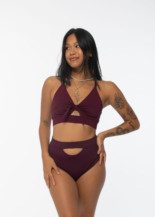 Moon Shorts Burgundy